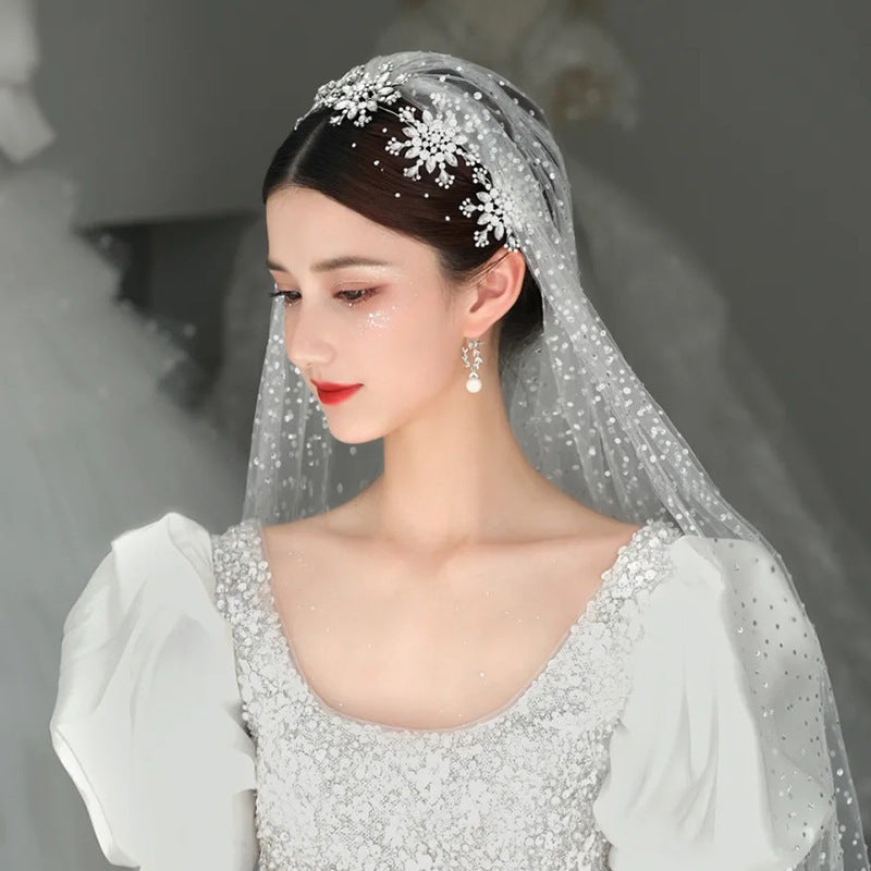Bride's Shiny Rhinestone Headband