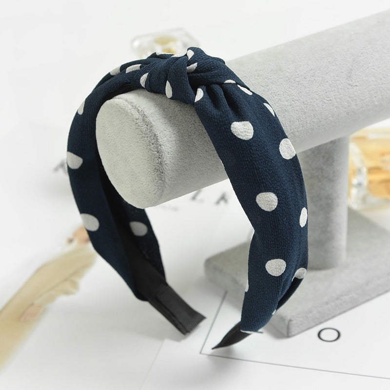 Creative bowknot fabric stripe ladies headband