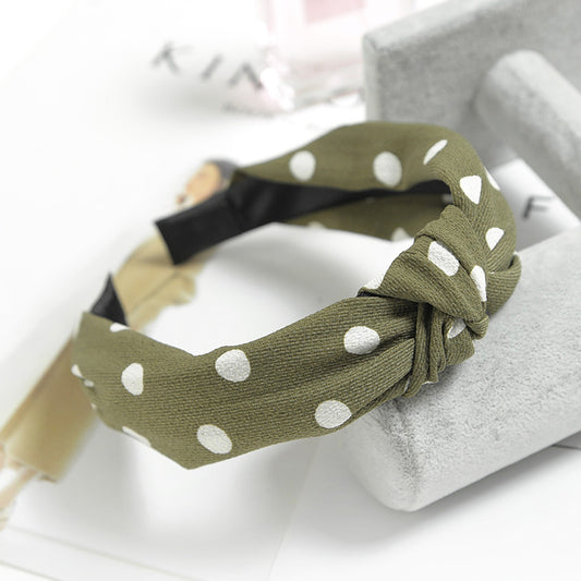 Creative bowknot fabric stripe ladies headband