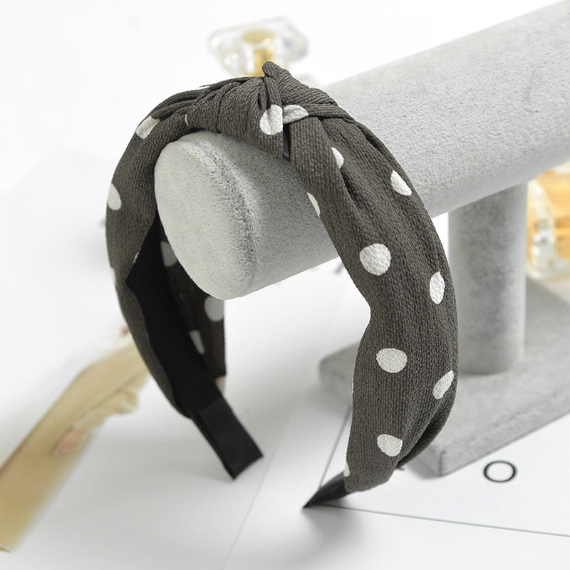 Creative bowknot fabric stripe ladies headband